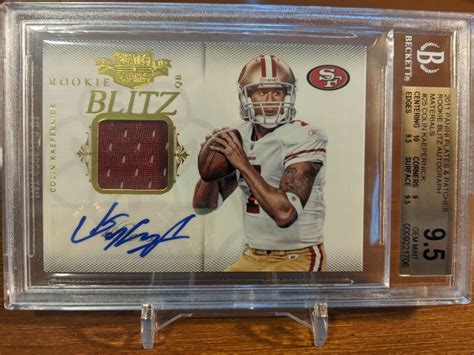 Plates And Patches Colin Kaepernick Rookie Auto Gem Mint Rc