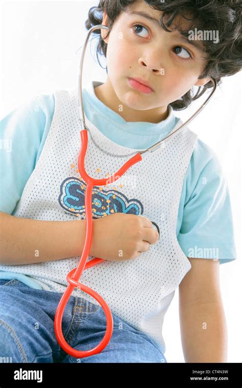 Auscultation Child Stock Photo Royalty Free Image 49276861 Alamy