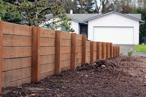 How To Build A Small Retaining Wall With Wood Builders Villa