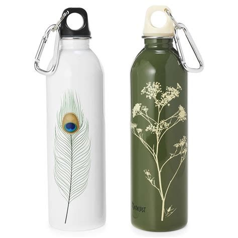 Stainless Steel Water Bottles - Nature | Peacock, Parsley, Earthlust ...