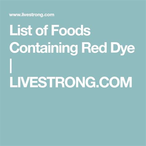 Types Of Foods That Contain Red Dye And Who Should Avoid Them