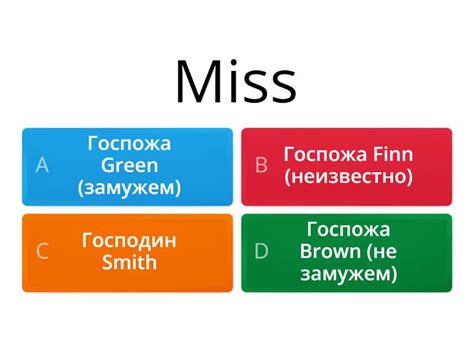 Mr, Mrs, Miss or Ms? - Quiz