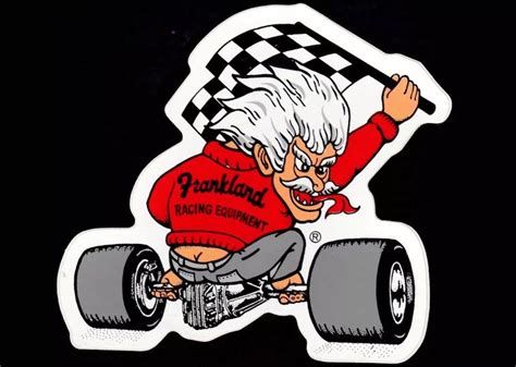 Pin by David Calton on stickers | Cartoon car drawing, Racing stickers, Garage art