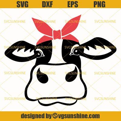 Heifer Face SVG Cow SVG Cow Head Svg Cow Face Svg Cow Clipart Cow