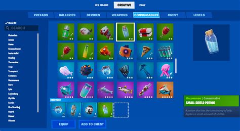 Shield Consumables | Fortnite Creative Documentation | Epic Developer ...