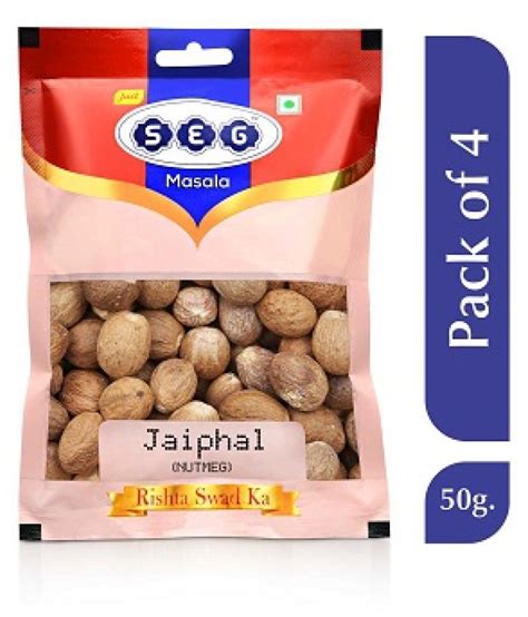 SEG Masala Whole Spices Jaifal Nutmeg Jaiphal 50 Gm Pack Of 4 Buy