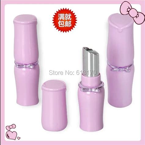 50pcslot 4g Empty Lipstick Tubes Purple Cute Lip Balm Container Diy