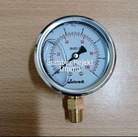 Jual Pressure Gauge Raket Wiebrok Stainless 4 Inch 100 Psi Di Lapak