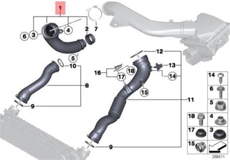 Genuine Filtered Air Pipe Bmw Hybrid F20 F21 F22 F23 F30 F31 F32