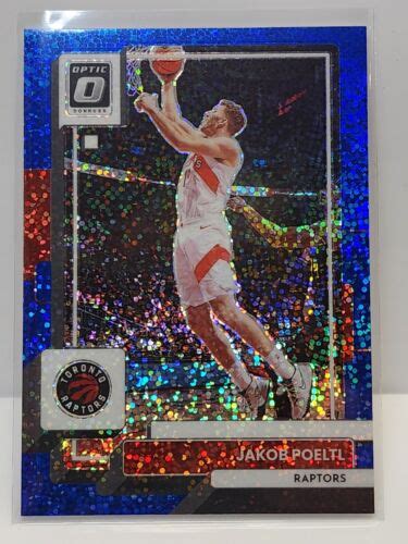 2022 23 Donruss Optic Basketball Jakob Poeltl Blue Sparkle Prizm 180