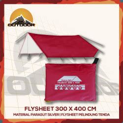 Jual Flysheet Ultralight X Makadam Waterproof Biru Jakarta Barat