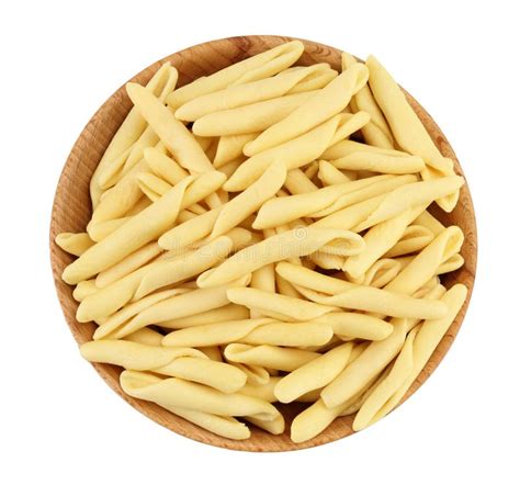 Typical Calabrian Pasta Called Maccheroncini Or Maccheroni In Wooden