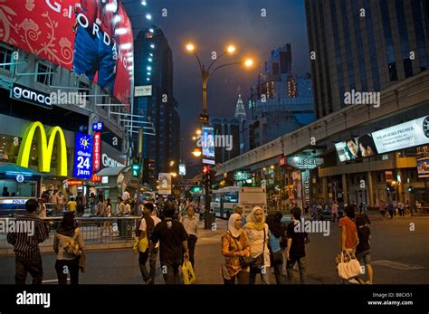 Bukit Bintang Plaza At Night Kuala Lumpur Malaysia Stock Photo Alamy