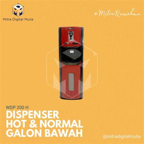 Promo Miyako Wdp H Dispenser Black Red Galon Bawah Hot Normal Diskon Di Seller