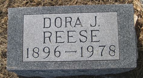 Dora Jane Jennie Knutson Reese 1896 1978 Find a Grave äreminne