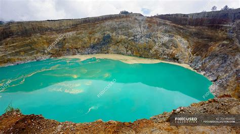 Indonesia Nusa Tenggara Timur Kabupaten End Turquoise Blue Water In