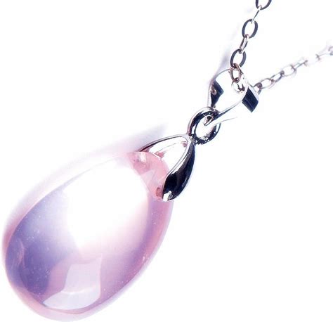 Amazon LiZiFang Natural Pink Rose Quartz Crystal Waterdrop