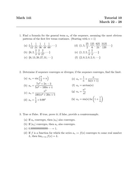 Math Tutorial Math Tutorial March Find A