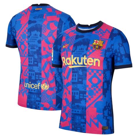 Barcelona Nike Third Vapor Match Authentic Jersey Blue