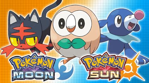 Pokemon Sun And Moon Starters Rowlet Litten And Popplio Youtube