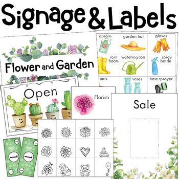 Dramatic Play Flower Shop Free Printables Free Printable Templates