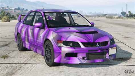 Mitsubishi Lancer Evolution IX MR Purple Plum For GTA 5