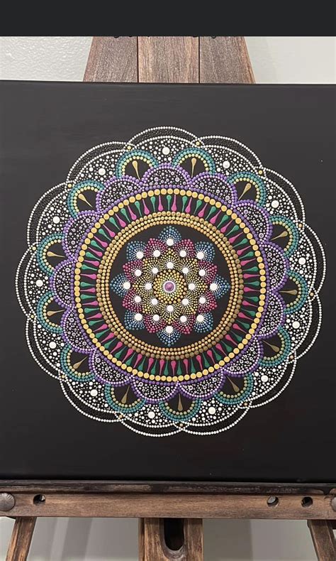 Pin By Regina On Taskiniai Paveikslai Mandala Painting Mandala Dots