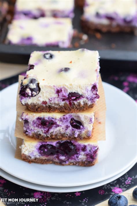 Keto Blueberry Cheesecake Squares Fit Mom Journey