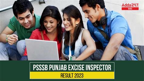 Psssb Punjab Excise Inspector Final Result Out