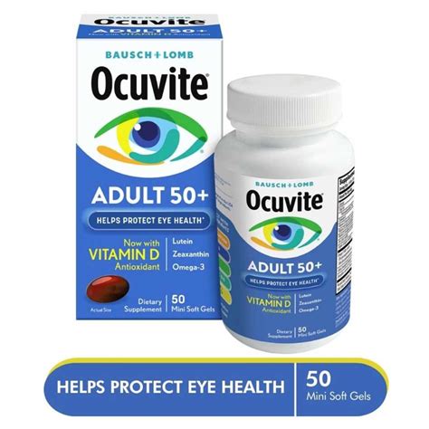 Bausch And Lomb Ocuvite Eye Vitamin Adult 50 With Vitamin D Improved