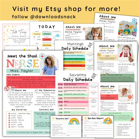 16 SCHOOL NURSE Office Posters, School Clinic Health Prints, Clinic ...