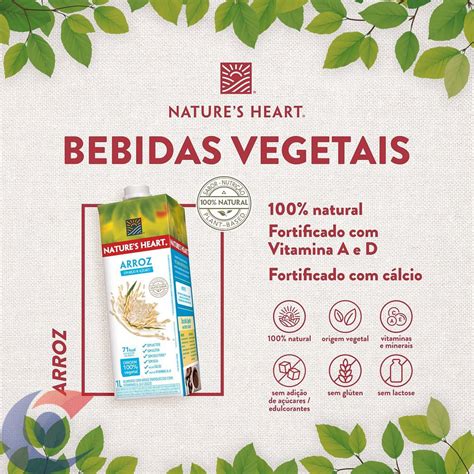 Bebida Vegetal Natures Heart Arroz 1l Carone