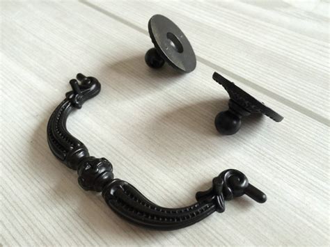 Dresser Pull Drawer Pulls Handles Bail Drop Black Cabinet Handle