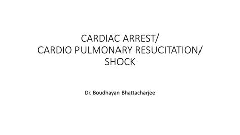 Cardiac Arrest Cpr Shock Ppt