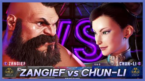 Zangief Vs Chun Li Sf6 Street Fighter 6 Youtube