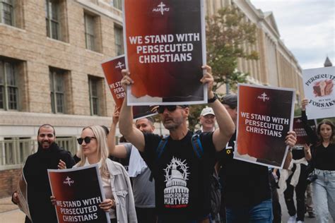 You Have Been Their Voice Hundreds Stand With Persecuted Christians