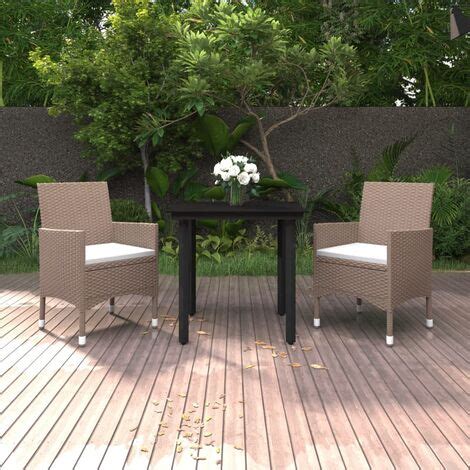 Furniture Limited Mobilier à dîner de jardin coussins 3 pcs