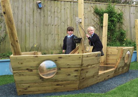 Wood Play Boats For Childrens Play Areas Outdoor Play Uk