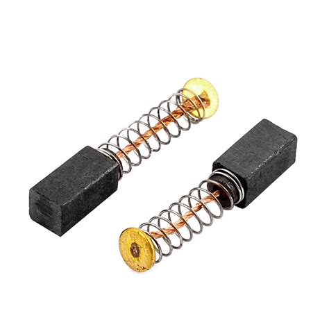 2 Pcs Replacement Motor Carbon Brushes 10 X 5 X 5mm For Electric Motors