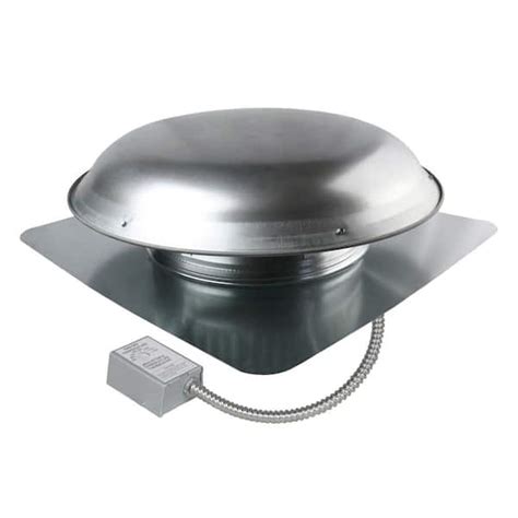 Maxx Air Cfm Mill Galvanized Steel Power Attic Roof Ventilator