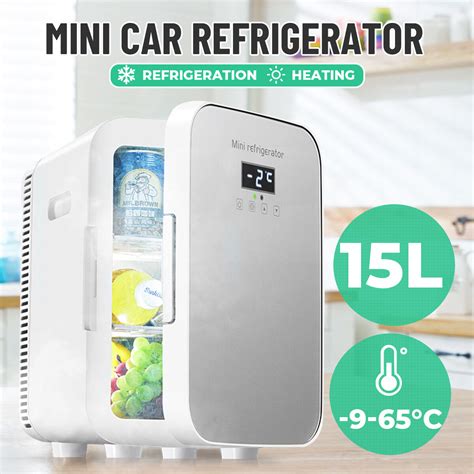 Mini Fridge Portable 12v220v 15l 2 In 1 Refrigerator Cooler And Warmer