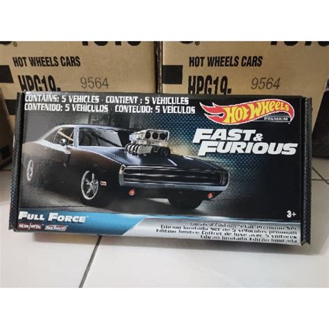 Hot Wheels Premium Fast Furious Full Force Sealed Box Set Of 5 Cars Shopee Malaysia