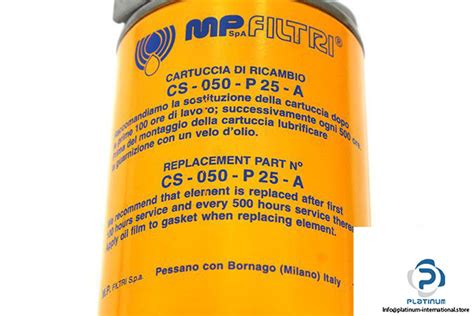 MP FILTER CS-050-P25-A REPLACEMENT FILTER ELEMENT - Platinum International
