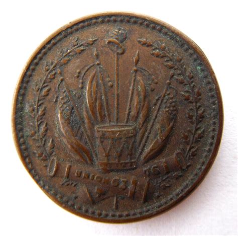 1863 Indian Head Crossed Cannons Patriotic CWT Civil War Token EBay