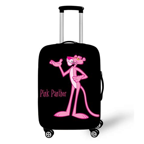 Travel In Style Pink Playful Leopard Print Luggage Cover For 18 32 In