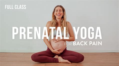 30 Minute Prenatal Yoga Class For Low Back Pain 👶 All Levels Youtube