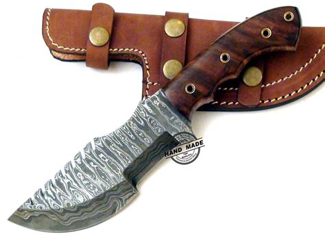 Damascus Tracker Knife Custom Handmade Damascus Steel Knife