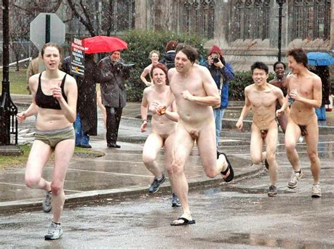 Public Nudity Project Polar Bear Run University Of Chicago Usa