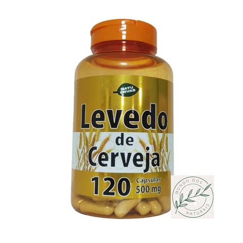 Levedura De Cerveja Levedo 120 Capsulas De 500 Mg Shopee Brasil