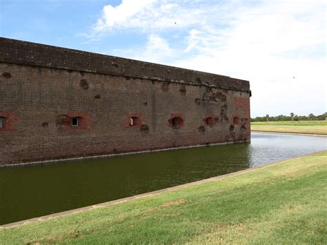 South Wall With 1862 Artillery Fire Fort Pulaski National Flickr